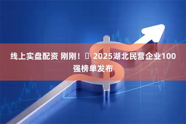 线上实盘配资 刚刚！​2025湖北民营企业100强榜单发布